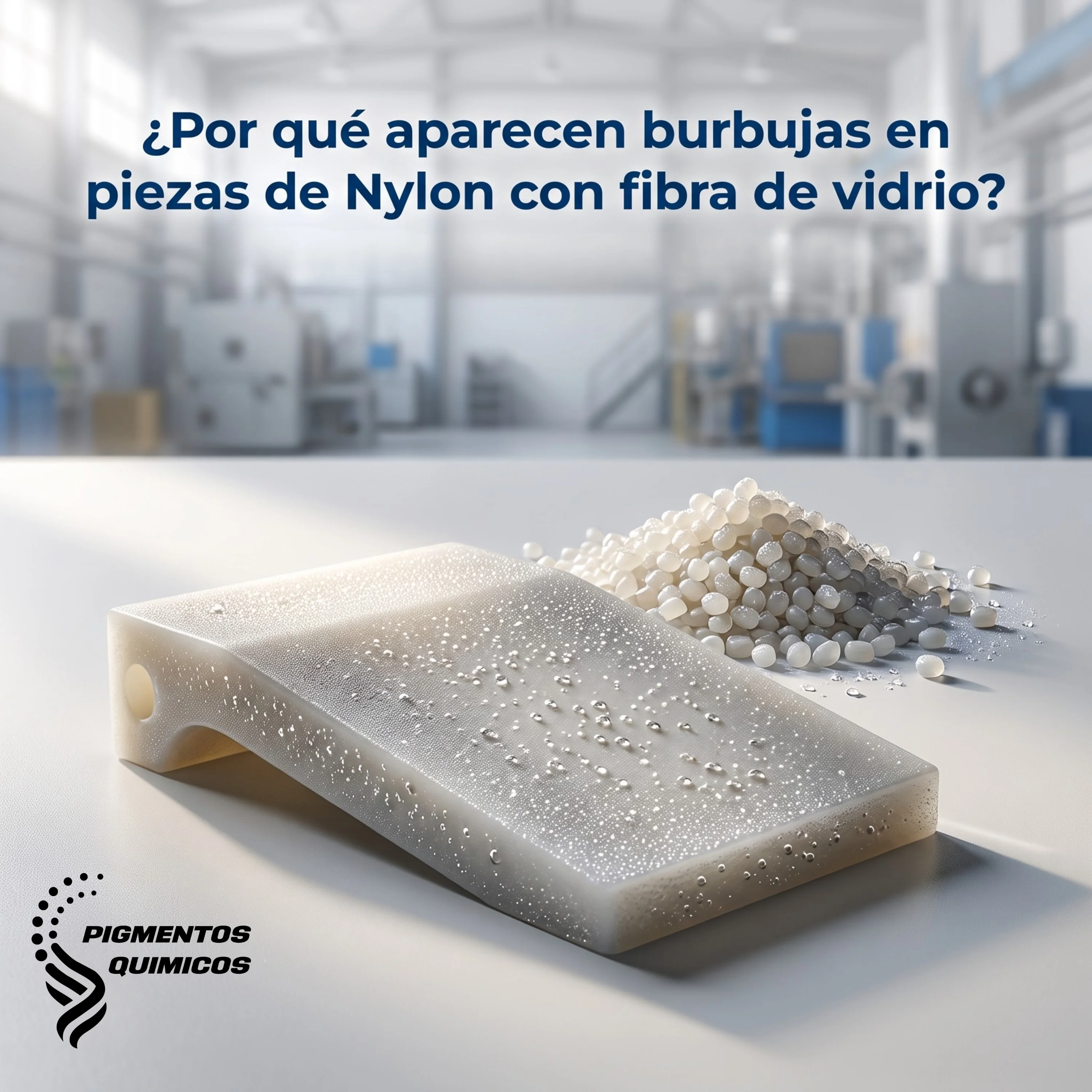 ¿Por qué aparecen burbujas en piezas de Nylon con fibra de vidrio?