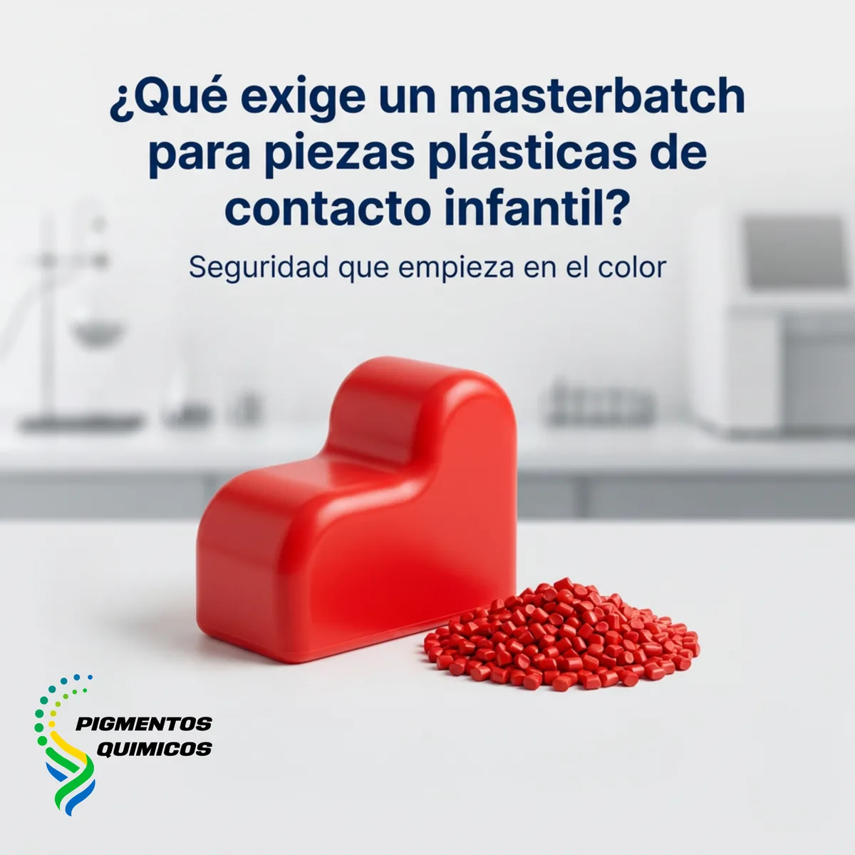 ¿Qué exige un masterbatch para piezas plásticas de contacto infantil?