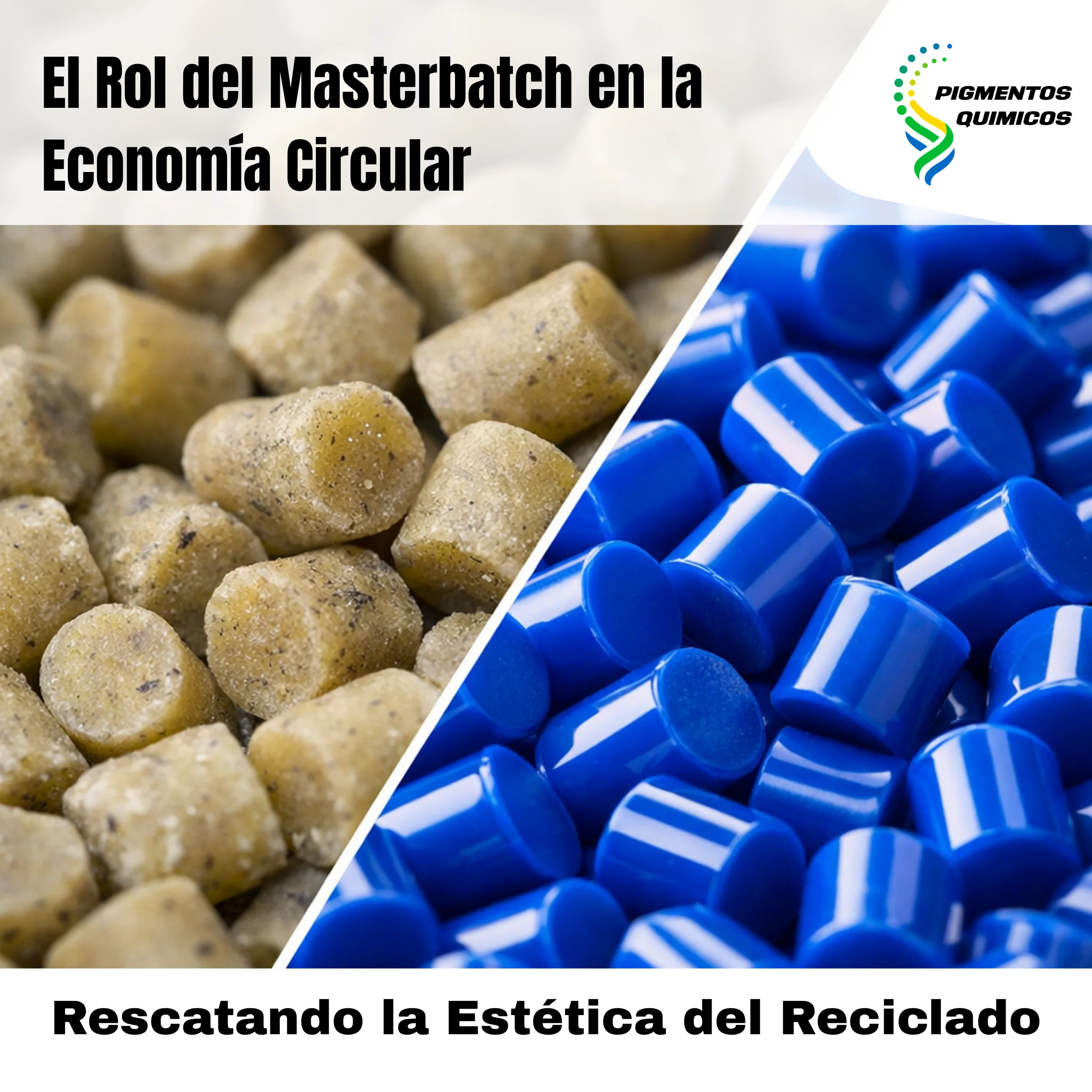 Masterbatch para Economía Circular: Coloración de Polímero Reciclado Posconsumo