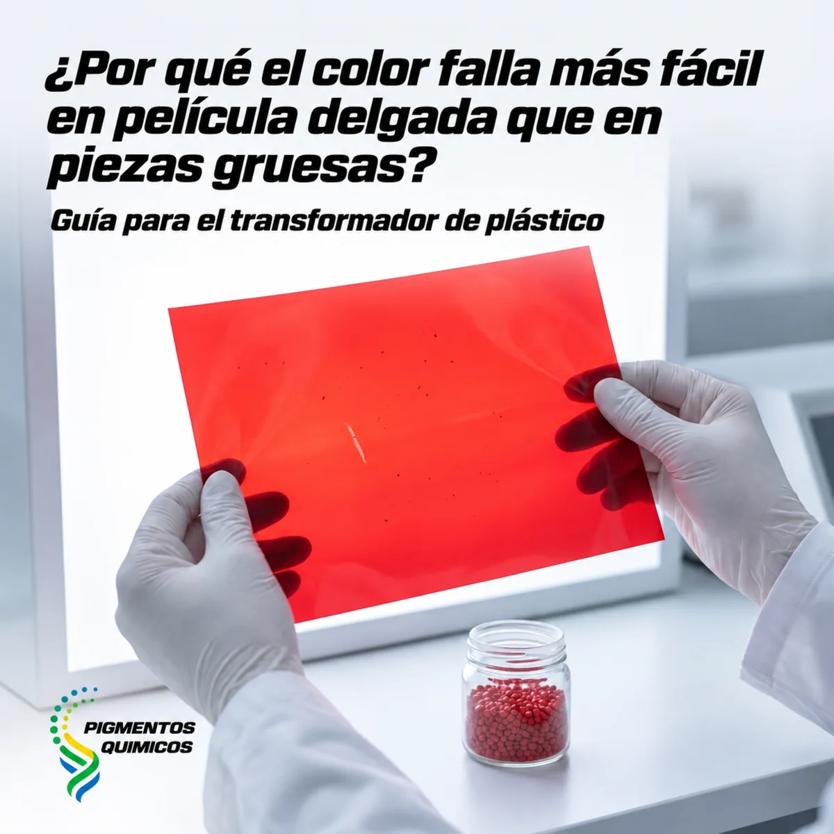 ¿Por qué el color falla más fácil en película delgada que en piezas gruesas?