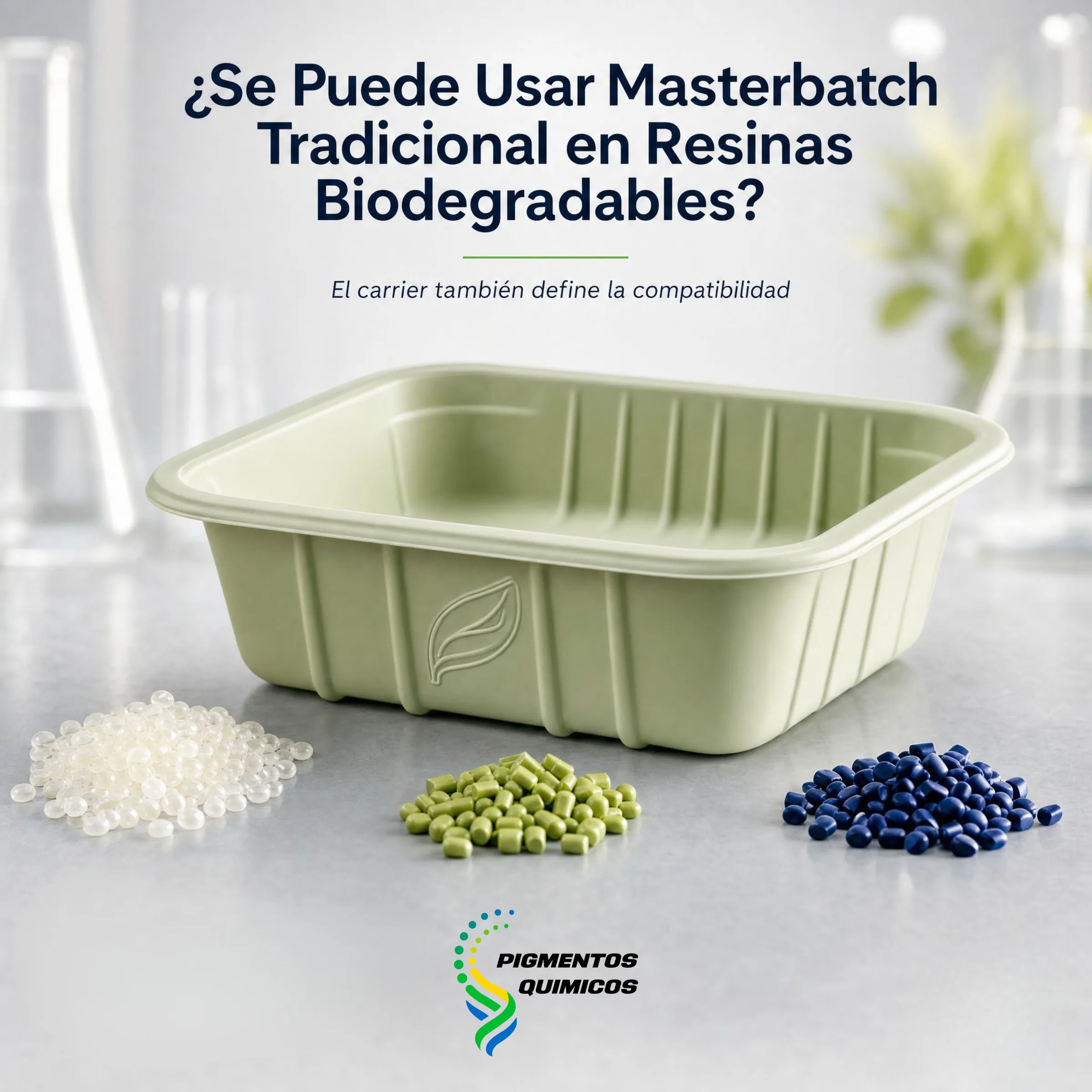 ¿Se Puede Usar Masterbatch Tradicional en Resinas Biodegradables?